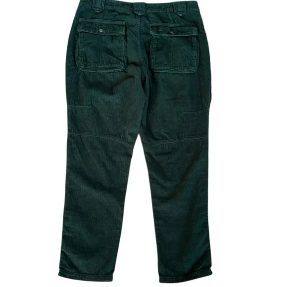 EUC Free People London Calling Moto Corduroy Pants Pine Green Size 29 - Picture 10 of 10